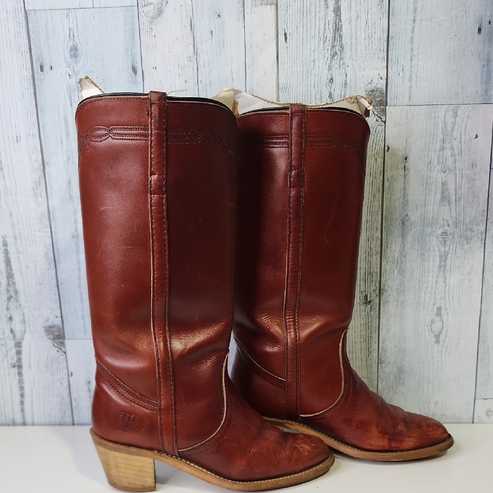 Frye Women's Rich Brown Heeled Boots
